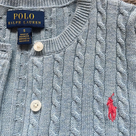 Ralph Lauren Girls Sweater Size 5 - Picture 1 of 3
